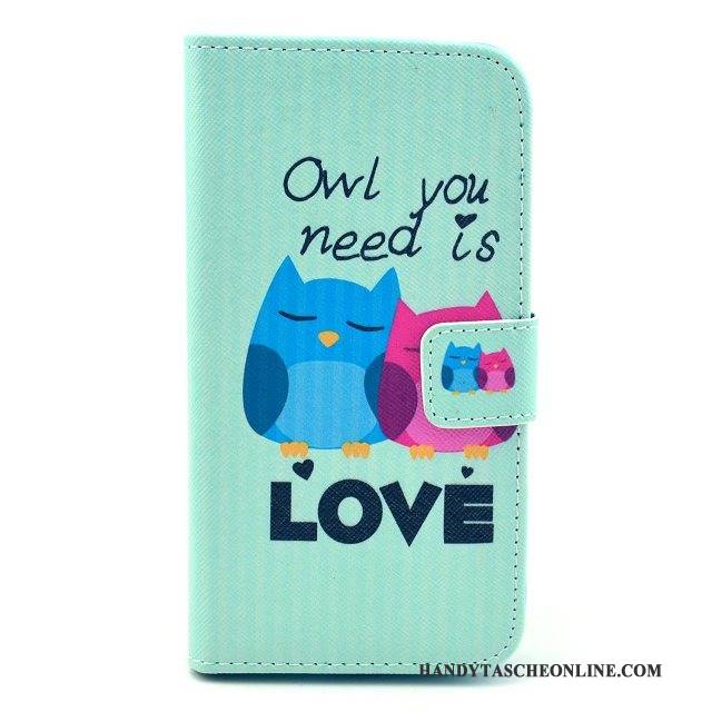 Hülle Samsung Galaxy S3 Karikatur Grün Katzen, Case Samsung Galaxy S3 Folio Handyhüllen