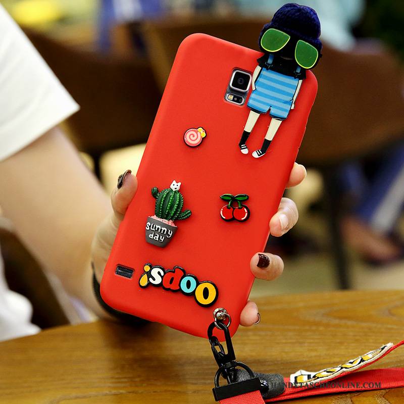 Hülle Samsung Galaxy S4 Karikatur Handyhüllen Rot, Case Samsung Galaxy S4 Schutz Nette Anti-sturz