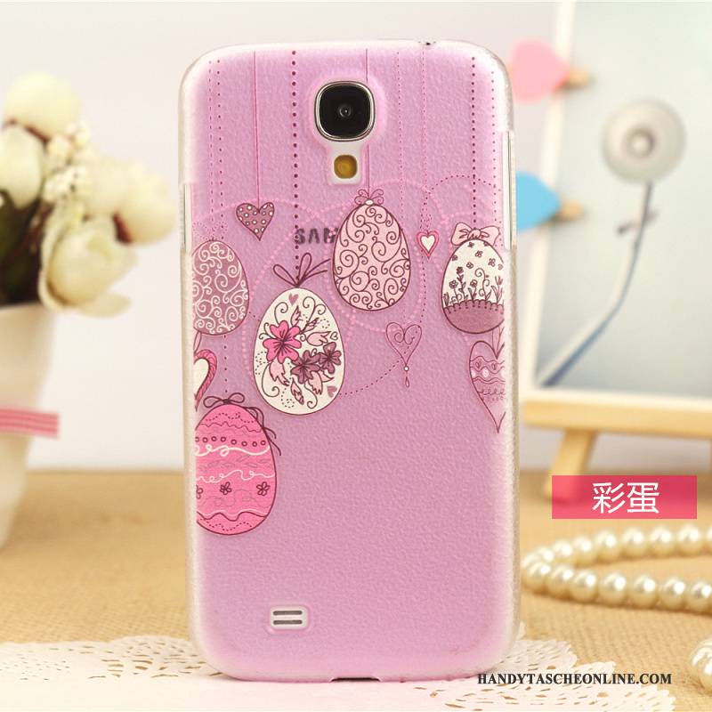 Hülle Samsung Galaxy S4 Leder Muster Handyhüllen, Case Samsung Galaxy S4 Schutz Rosa Neu
