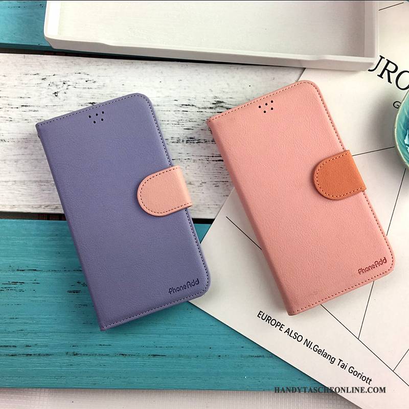 Hülle Samsung Galaxy S4 Lederhülle Lila Handyhüllen, Case Samsung Galaxy S4 Weiche