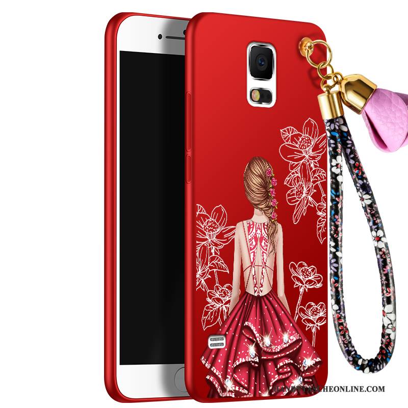 Hülle Samsung Galaxy S5 Silikon Handyhüllen Trend, Case Samsung Galaxy S5 Taschen Rot Anti-sturz