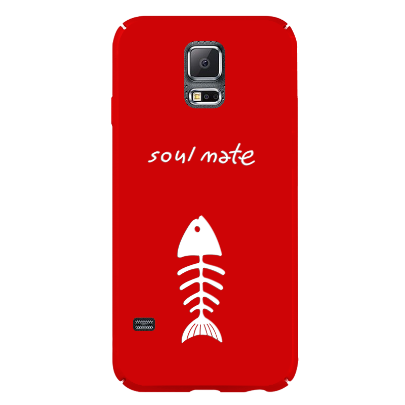 Hülle Samsung Galaxy S5 Taschen Rot Nubuck, Case Samsung Galaxy S5 Kreativ Handyhüllen Persönlichkeit
