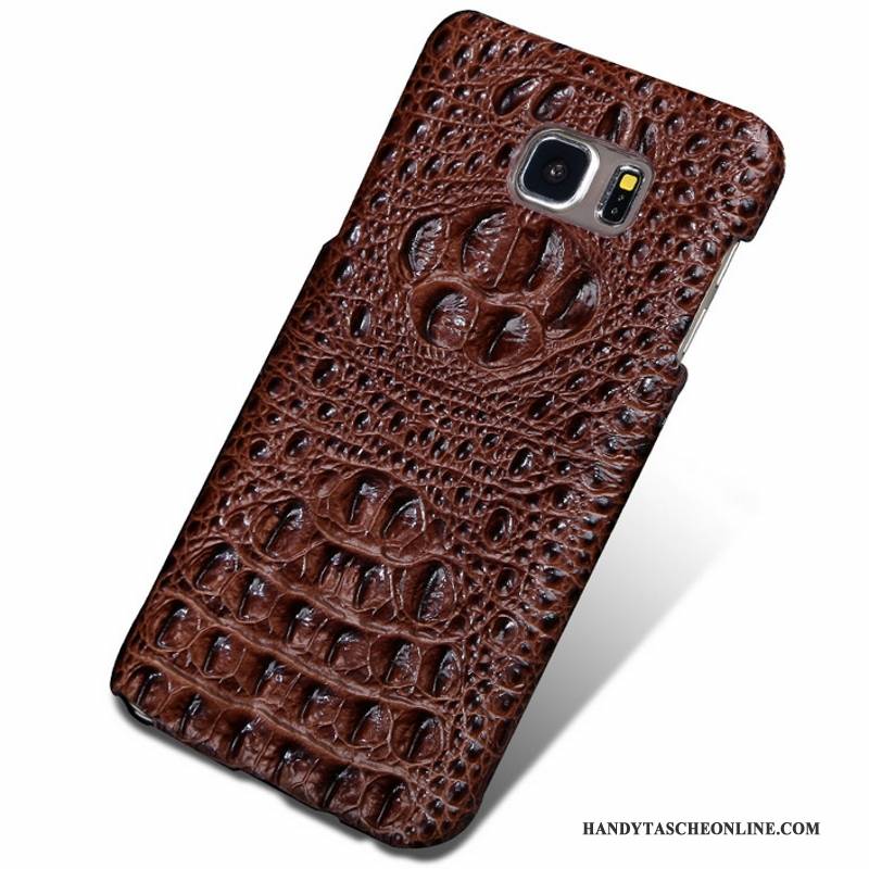 Hülle Samsung Galaxy S6 Edge + Leder Schlank Handyhüllen, Case Samsung Galaxy S6 Edge + Schutz