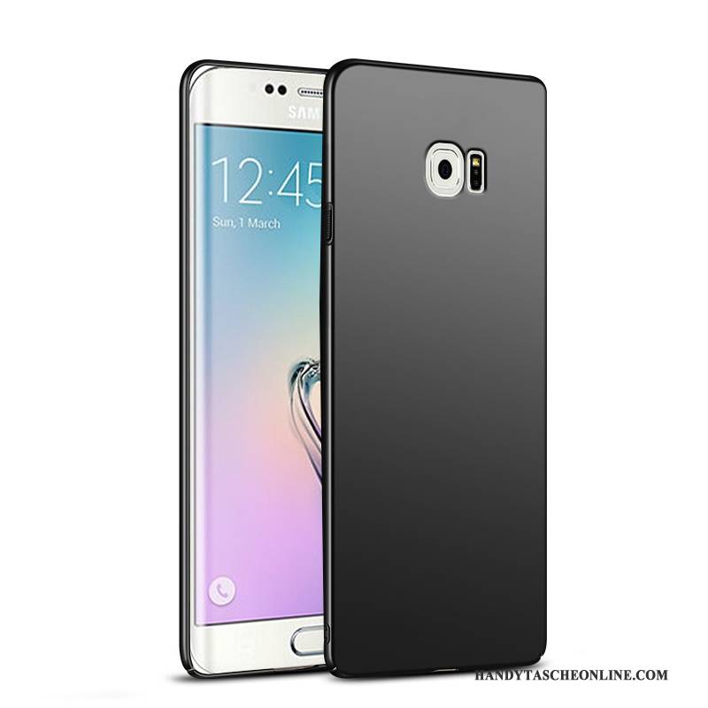 Hülle Samsung Galaxy S6 Edge Schutz Schwer Schwarz, Case Samsung Galaxy S6 Edge Schlank Handyhüllen