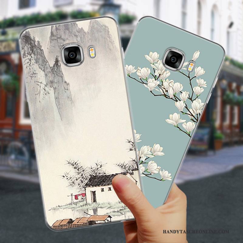 Hülle Samsung Galaxy S6 Schutz Anti-sturz Handyhüllen, Case Samsung Galaxy S6 Weiche Persönlichkeit Hellblau