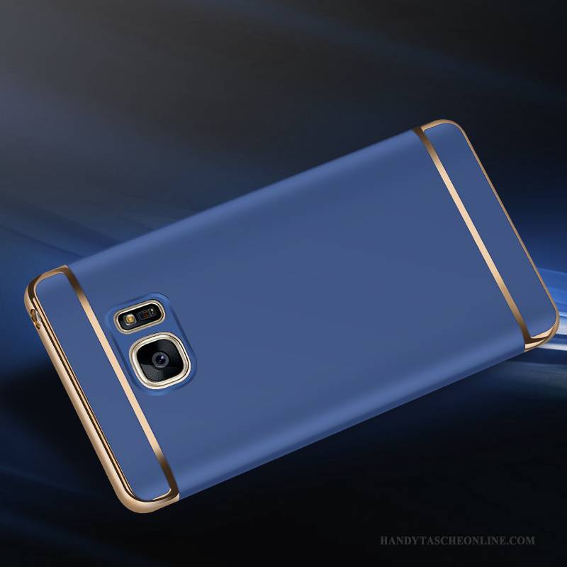 Hülle Samsung Galaxy S6 Schutz Nubuck Blau, Case Samsung Galaxy S6 Schwer Handyhüllen