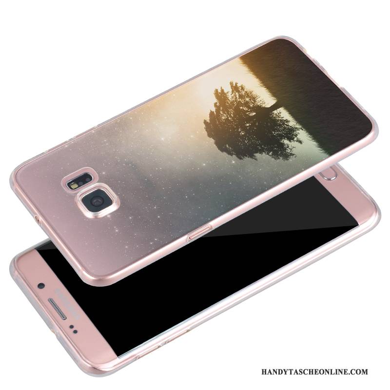 Hülle Samsung Galaxy S6 Taschen Anti-sturz Rosa, Case Samsung Galaxy S6 Silikon Handyhüllen
