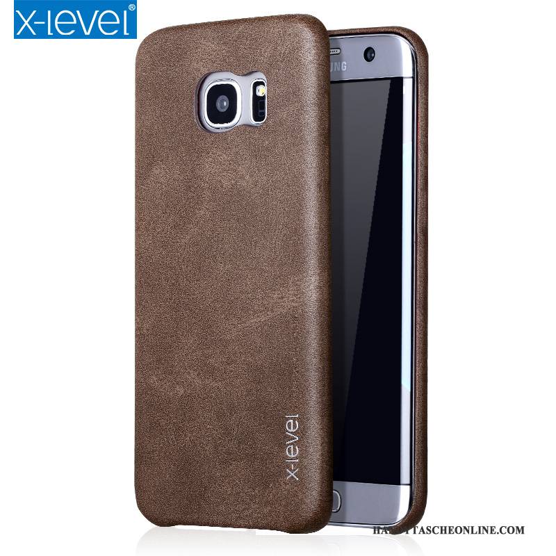 Hülle Samsung Galaxy S7 Edge Lederhülle Handyhüllen Schlank, Case Samsung Galaxy S7 Edge Schutz Anti-sturz