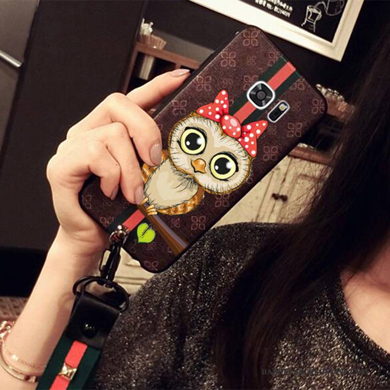 Hülle Samsung Galaxy S7 Edge Taschen Anti-sturz Rot, Case Samsung Galaxy S7 Edge Schutz Hängende Verzierungen Neu