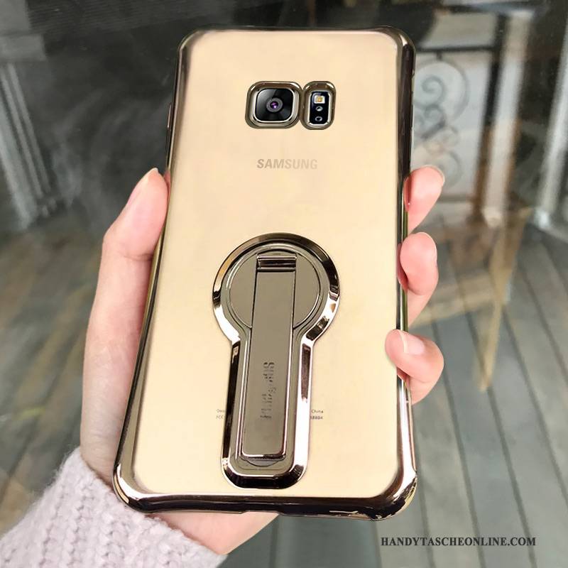 Hülle Samsung Galaxy S7 Edge Taschen Handyhüllen Anti-sturz, Case Samsung Galaxy S7 Edge Silikon Gold