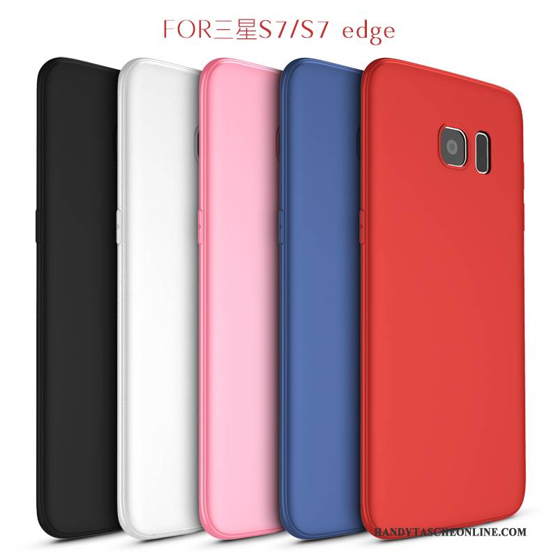 Hülle Samsung Galaxy S7 Farbe Handyhüllen Trend, Case Samsung Galaxy S7 Weiche Nubuck Neu