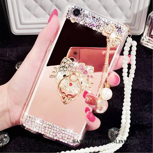 Hülle Samsung Galaxy S7 Halterung Rosa Spiegel, Case Samsung Galaxy S7 Schutz Handyhüllen Anti-sturz