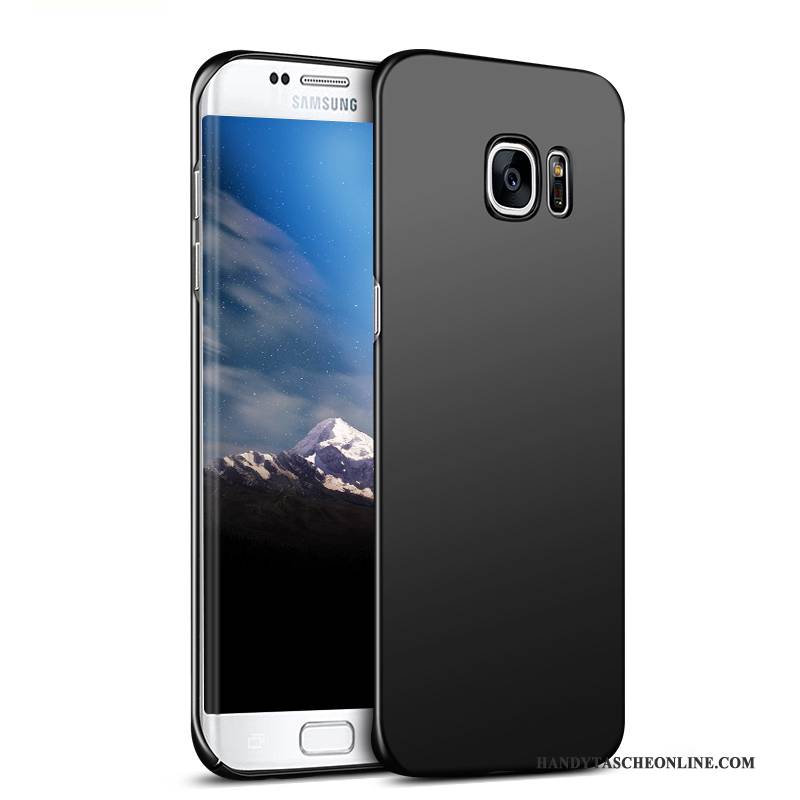 Hülle Samsung Galaxy S7 Schutz Nubuck Schwarz, Case Samsung Galaxy S7 Schwer Handyhüllen