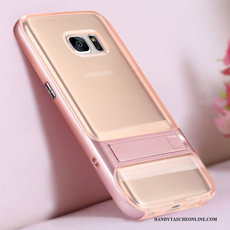 Hülle Samsung Galaxy S7 Silikon Rosa Persönlichkeit, Case Samsung Galaxy S7 Schutz Anti-sturz Handyhüllen