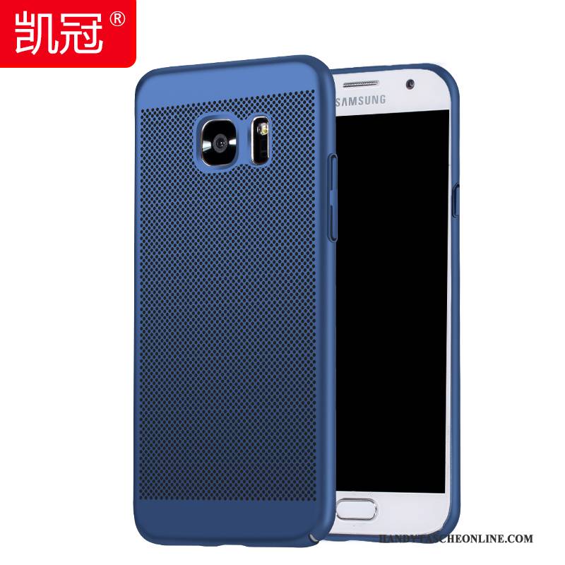 Hülle Samsung Galaxy S7 Taschen Schwer Anti-sturz, Case Samsung Galaxy S7 Schutz Kühlung Dunkelblau