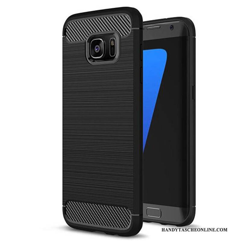 Hülle Samsung Galaxy S7 Weiche Handyhüllen Anti-sturz, Case Samsung Galaxy S7 Taschen Neu Schwarz