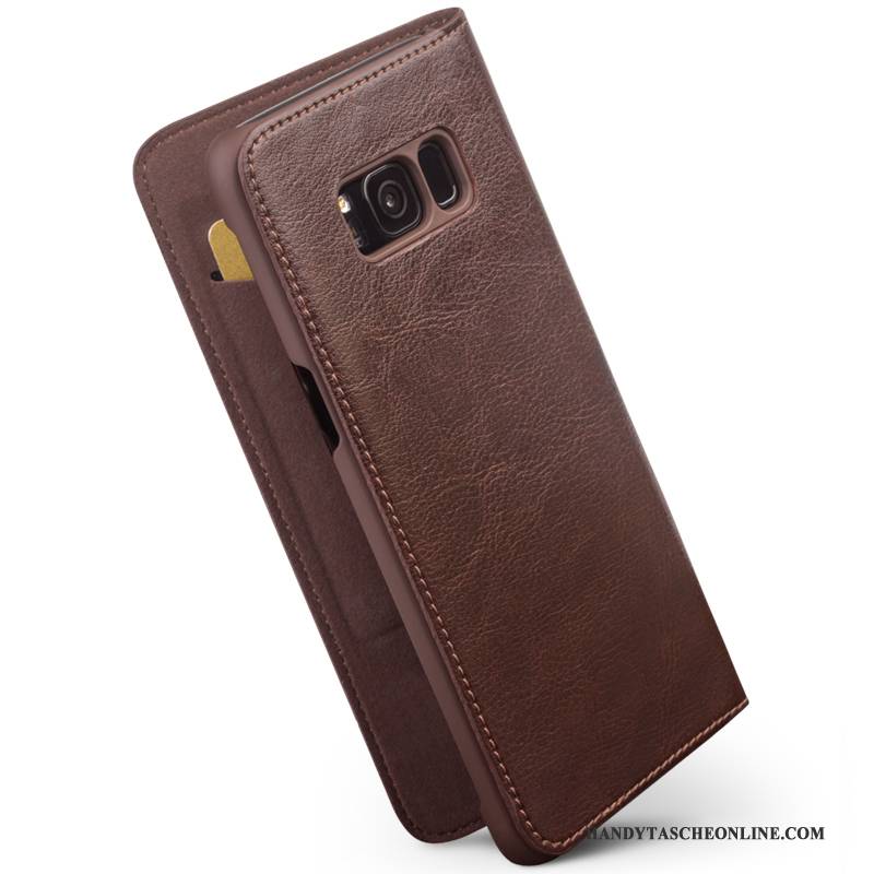 Hülle Samsung Galaxy S8 Folio Handyhüllen Dünne, Case Samsung Galaxy S8 Leder Business