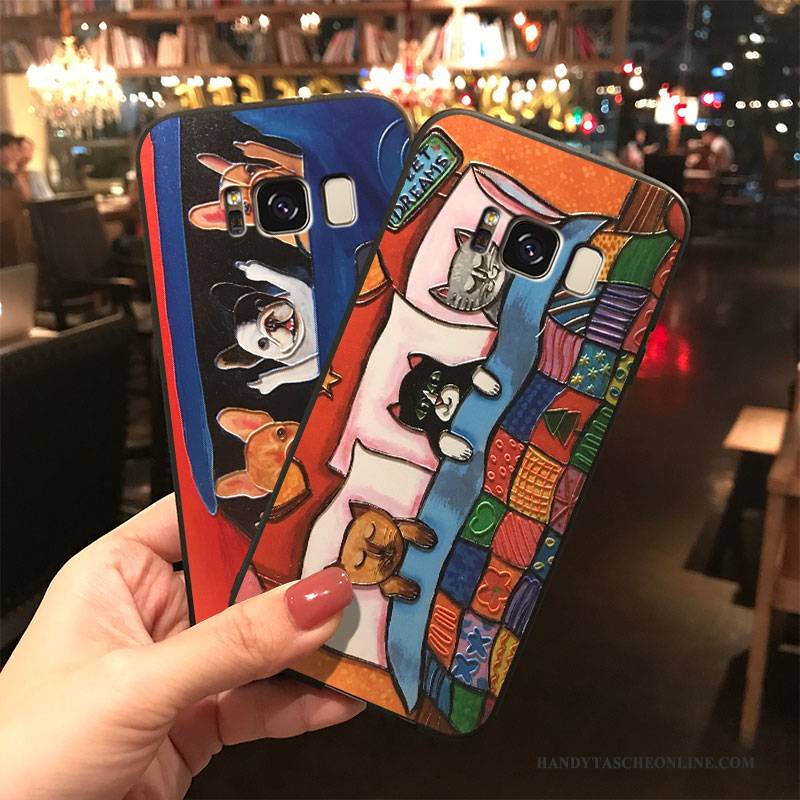 Hülle Samsung Galaxy S8 Karikatur Handyhüllen Nette, Case Samsung Galaxy S8 Farbe Hängende Verzierungen