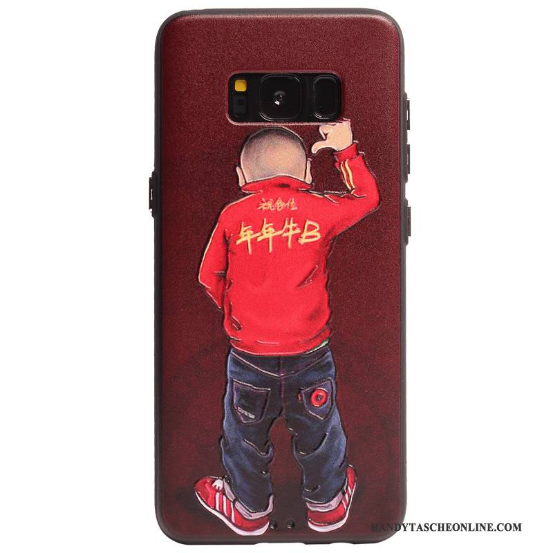 Hülle Samsung Galaxy S8+ Prägung Persönlichkeit Trend, Case Samsung Galaxy S8+ Silikon Kuh Handyhüllen