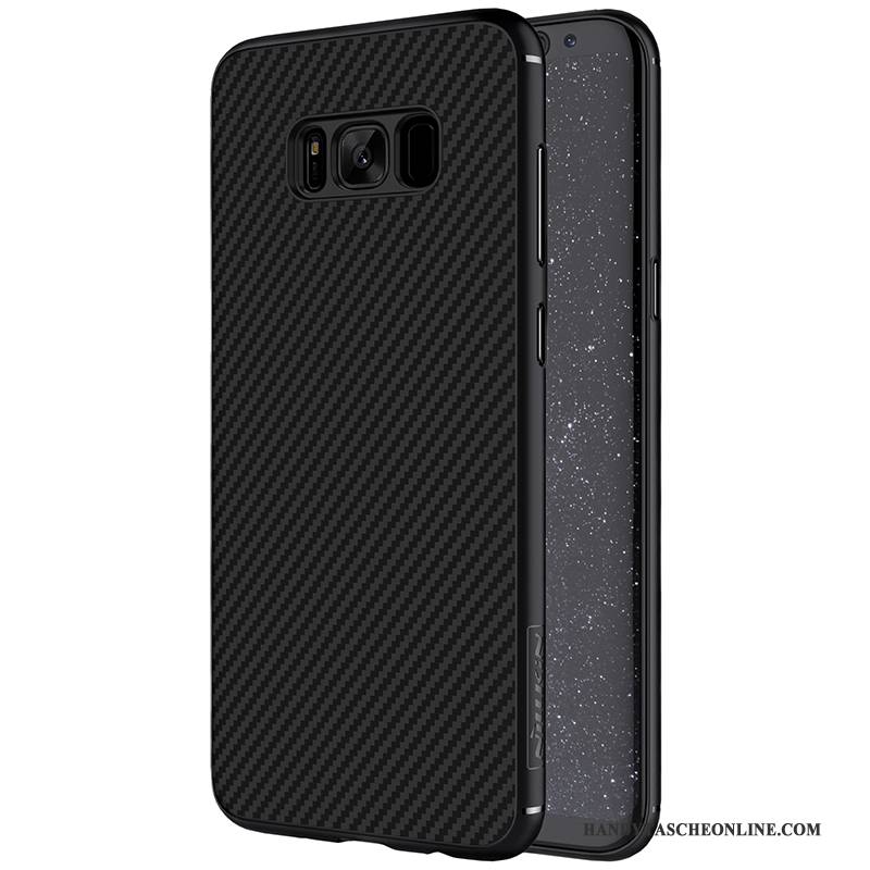 Hülle Samsung Galaxy S8 Schutz Faser Schwarz, Case Samsung Galaxy S8 Trend Handyhüllen