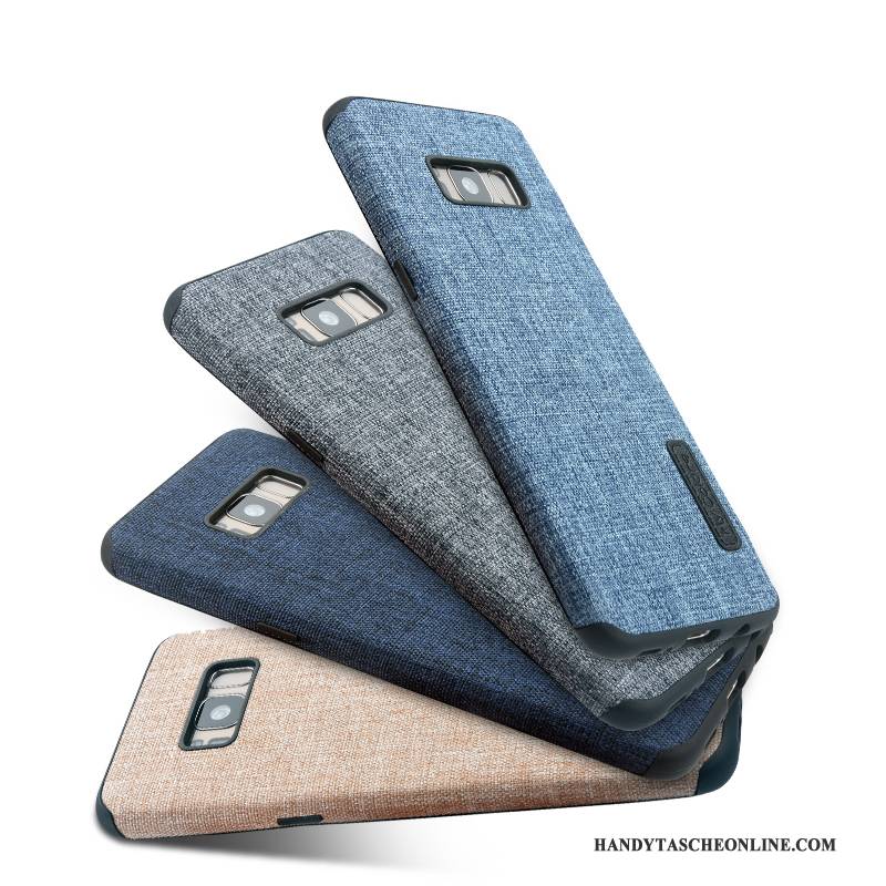 Hülle Samsung Galaxy S8+ Schutz Stoff Anti-sturz, Case Samsung Galaxy S8+ Weiche Blau Trend