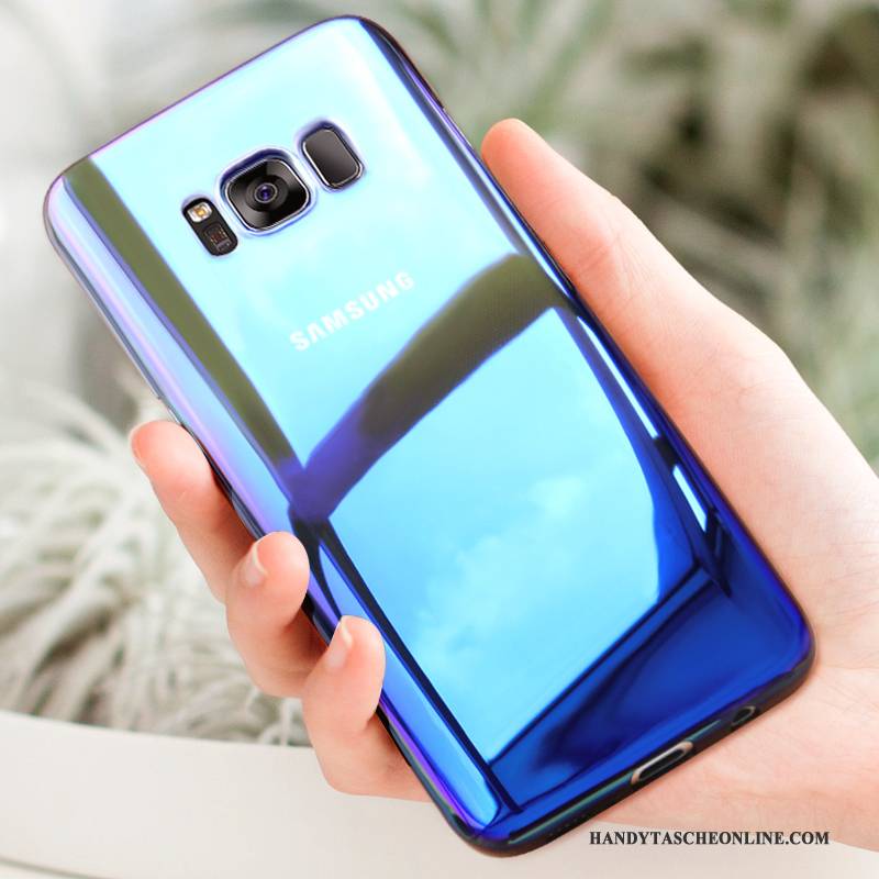 Hülle Samsung Galaxy S8 Taschen Blau Anti-sturz, Case Samsung Galaxy S8 Kreativ Handyhüllen Transparent