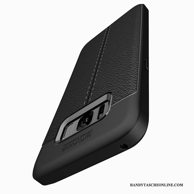 Hülle Samsung Galaxy S8 Taschen Handyhüllen Anti-sturz, Case Samsung Galaxy S8 Schutz Trend Schwarz
