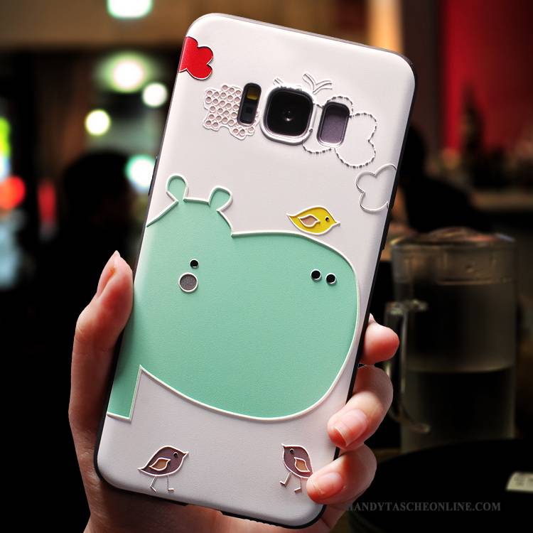 Hülle Samsung Galaxy S8 Weiche Hängende Verzierungen Lichtfarbe, Case Samsung Galaxy S8 Taschen Frisch Grün