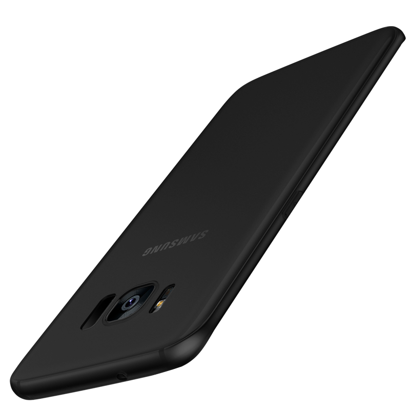 Hülle Samsung Galaxy S8 Weiche Schlank Nubuck, Case Samsung Galaxy S8 Silikon Handyhüllen Schwarz
