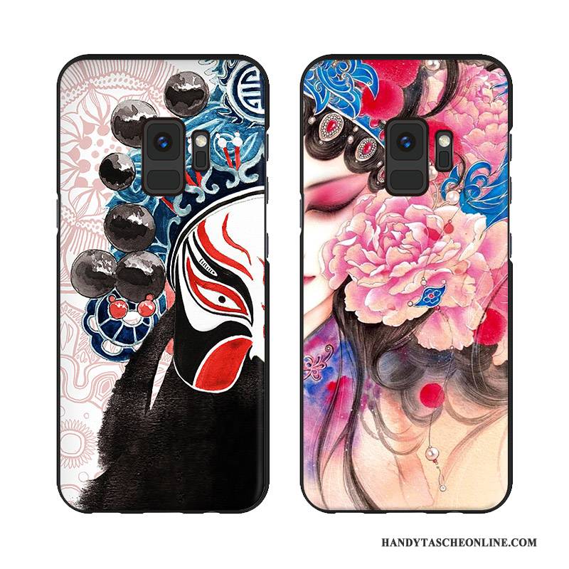 Hülle Samsung Galaxy S9+ Farbe Handyhüllen Angepasst, Case Samsung Galaxy S9+ Prägung Dreidimensional Anti-sturz