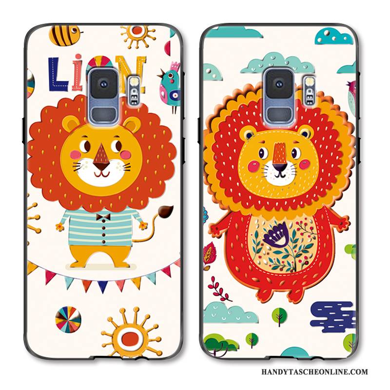 Hülle Samsung Galaxy S9 Karikatur Handyhüllen Niedliche, Case Samsung Galaxy S9 Gemalt Liebhaber Neu