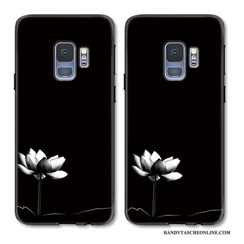 Hülle Samsung Galaxy S9 Prägung Hängende Verzierungen Linien, Case Samsung Galaxy S9 Schutz Handyhüllen Frisch