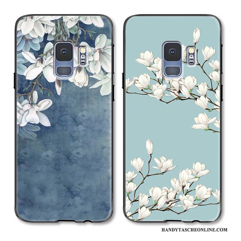 Hülle Samsung Galaxy S9 Schutz Anti-sturz Einfach, Case Samsung Galaxy S9 Mode Handyhüllen Blumen