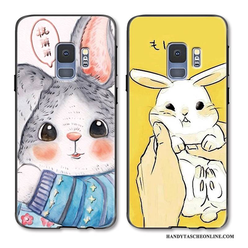 Hülle Samsung Galaxy S9 Schutz Handyhüllen Nette, Case Samsung Galaxy S9 Karikatur Häschen Anti-sturz