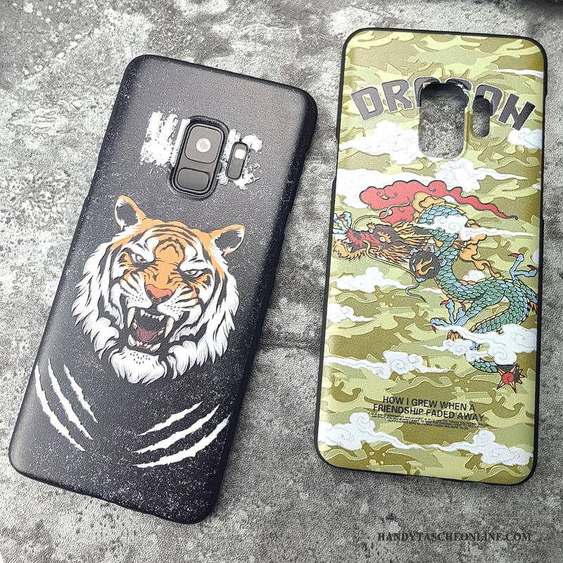Hülle Samsung Galaxy S9 Taschen Angepasst Schwarz, Case Samsung Galaxy S9 Kreativ Anti-sturz Trendmarke