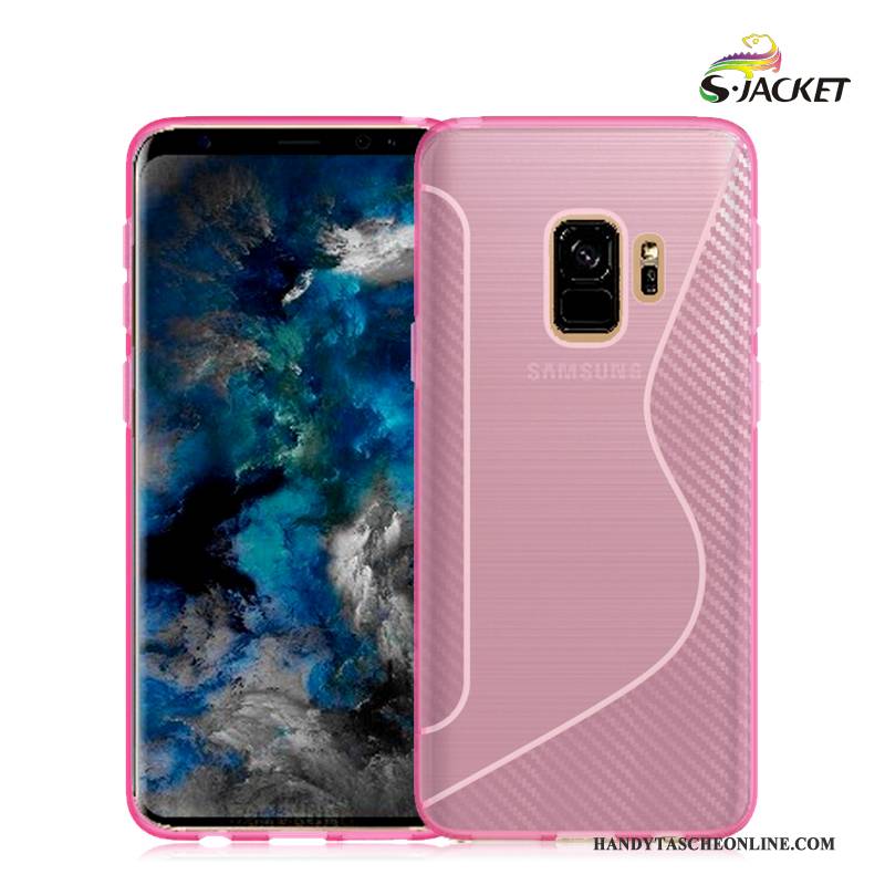 Hülle Samsung Galaxy S9 Weiche Einfach Rosa, Case Samsung Galaxy S9 Schutz Anti-sturz Handyhüllen
