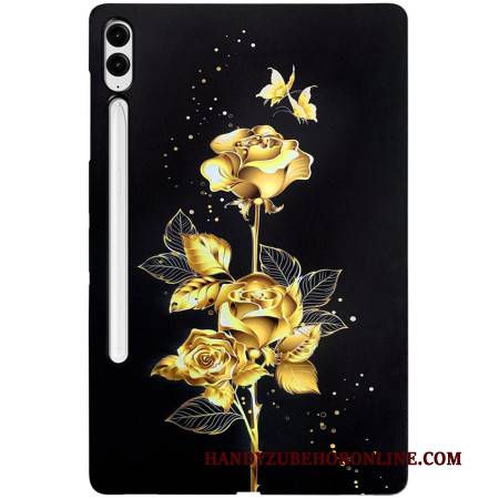 Hülle Samsung Galaxy Tab S10 Plus Goldene Rosen