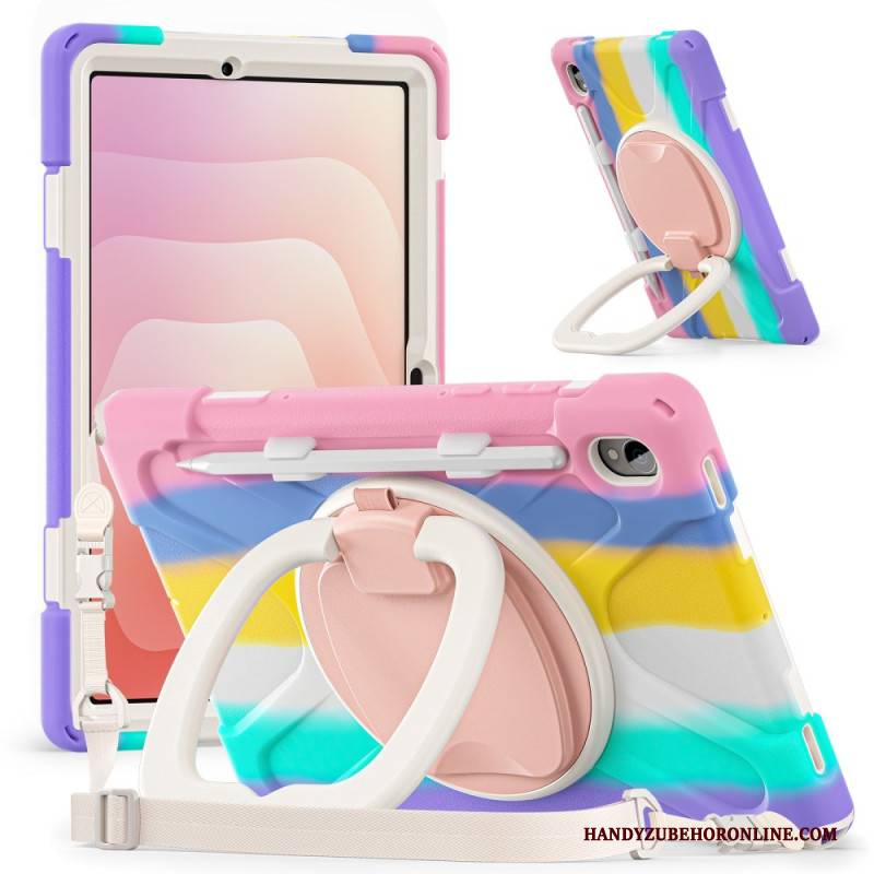 Hülle Samsung Galaxy Tab S11 Dreifacher Schutz Mit Schultergurt Und Ringhalter