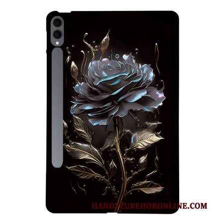 Hülle Samsung Galaxy Tab S11 Ultra Handyhülle Schwarze Rose