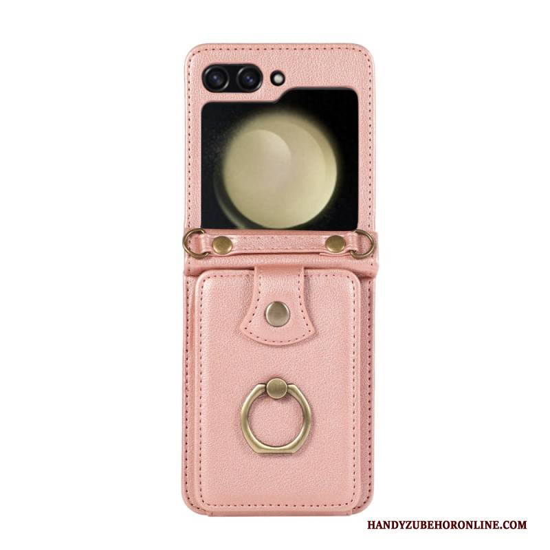 Hülle Samsung Galaxy Z Flip 7 Handyhülle Kartenetui Und Schultergurt