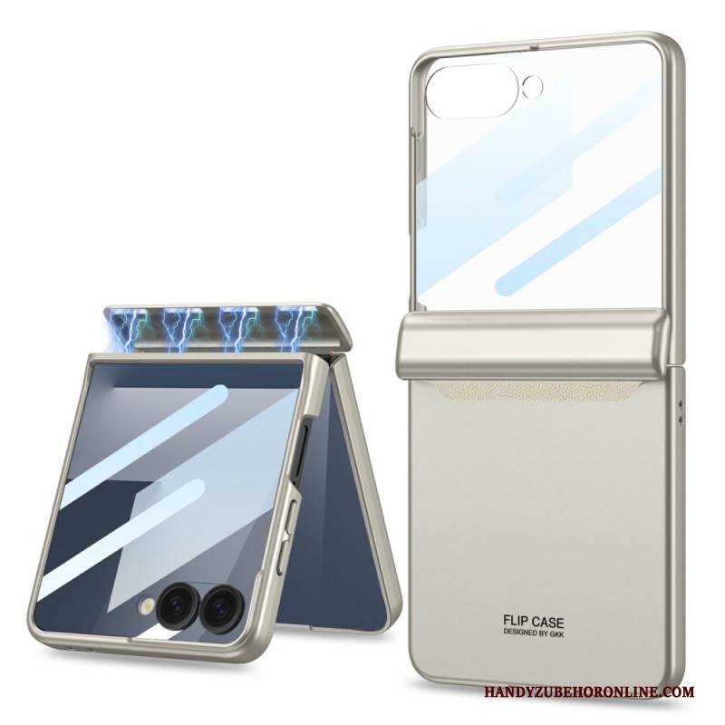 Hülle Samsung Galaxy Z Flip 7 Handyhülle Magnetischer Scharnierschutz Und Displayschutz