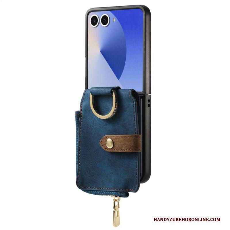 Hülle Samsung Galaxy Z Flip 7 Reißverschlusstasche Und Kartenhalter