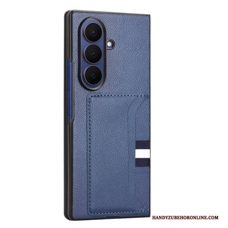 Hülle Samsung Galaxy Z Fold 7 Litschi-textur Mit Kartenhalter