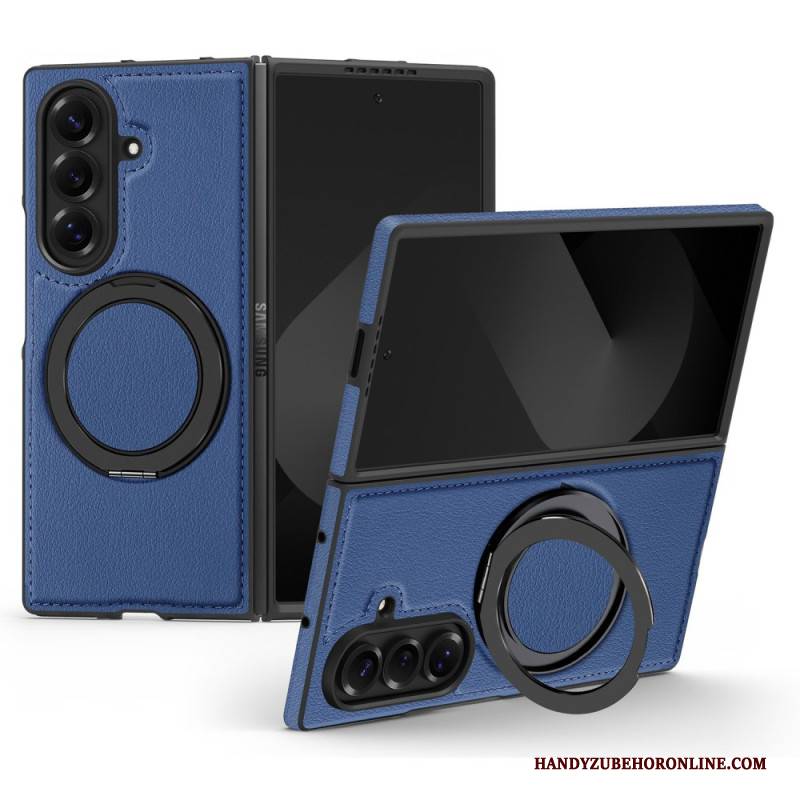 Hülle Samsung Galaxy Z Fold 7 Magsafe-kompatibler Leder-look Mit Drehbarem Ringhalter