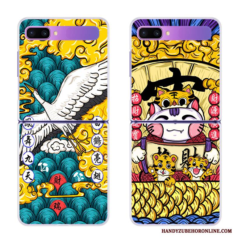 Hülle Samsung Z Flip Angepasst Schwer, Case Samsung Z Flip Falten Gelb