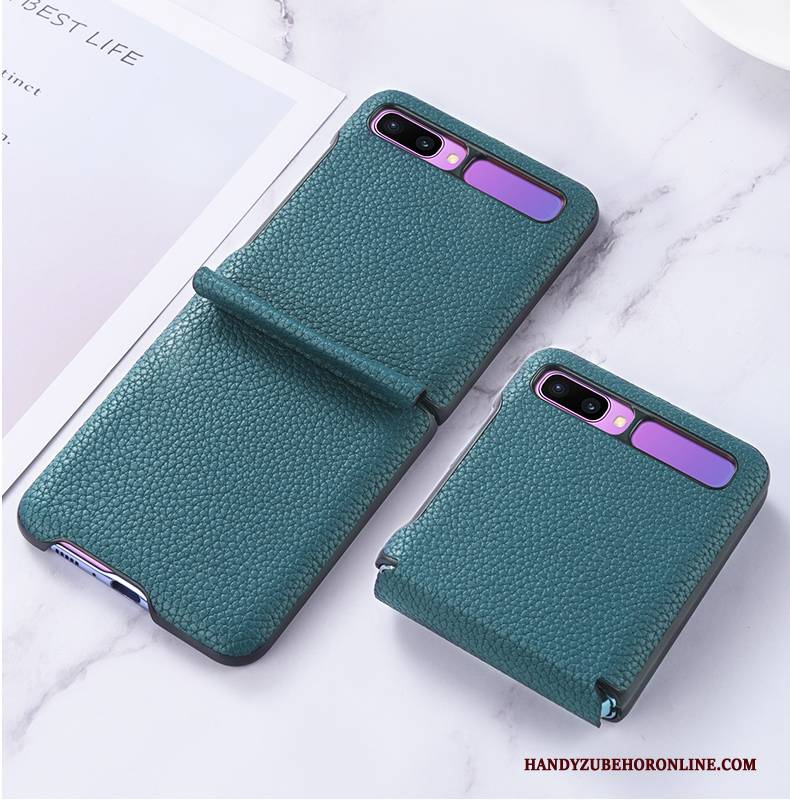 Hülle Samsung Z Flip Taschen High-end Falten, Case Samsung Z Flip Lederhülle Handyhüllen Anti-sturz