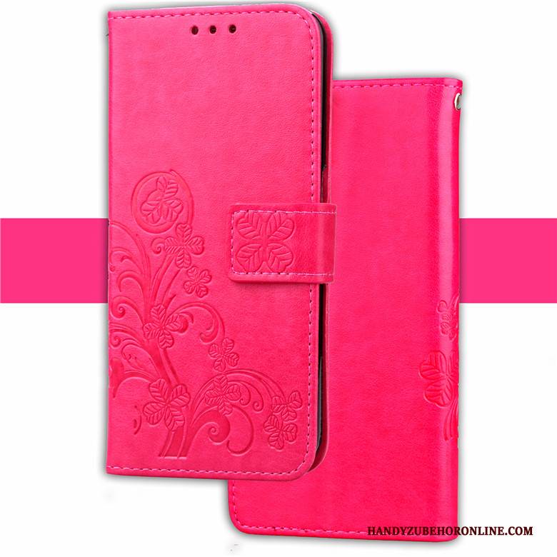 Hülle Sony Xperia 1 Folio Hängende Verzierungen Rot, Case Sony Xperia 1 Silikon Handyhüllen Anti-sturz