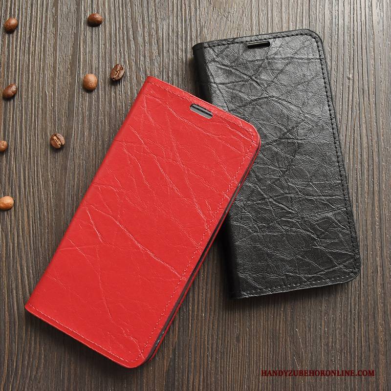 Hülle Sony Xperia 1 Taschen Handyhüllen Rot, Case Sony Xperia 1 Schutz Karte Anti-sturz