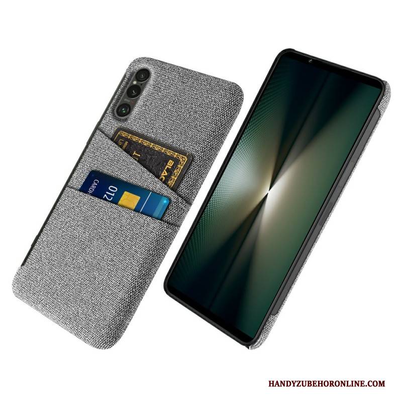 Hülle Sony Xperia 1 Vii Kartenhalter Aus Stoff