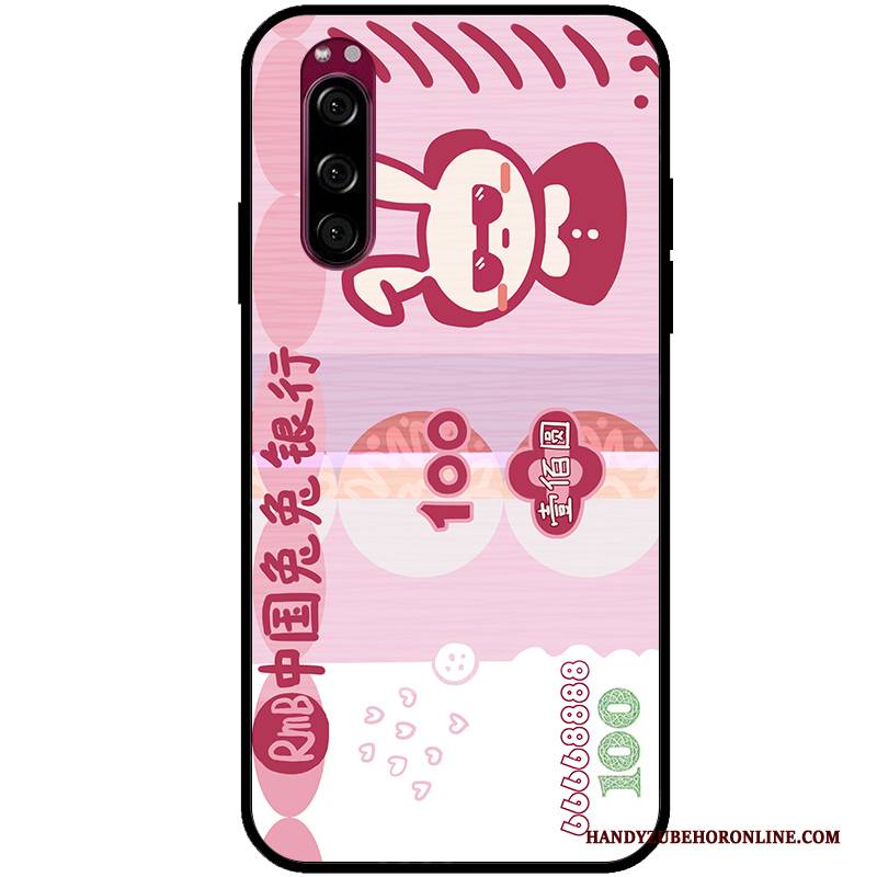 Hülle Sony Xperia 5 Kreativ Ratte Trend, Case Sony Xperia 5 Karikatur Rosa Handyhüllen